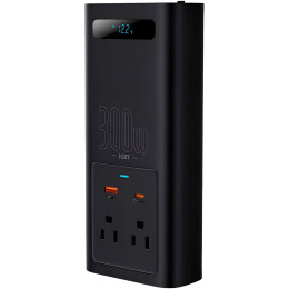 Автомобільний інвертор Baseus IGBT Power Inverter 300W (110V US/JP) (CGNB010001) Black