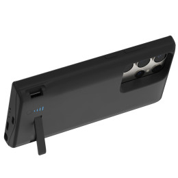 Чохол-зарядка iBattery для Samsung S24 Ultra Bracket 6000 mAh Black