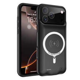 Чехол powerbank iBattery для iPhone 17 Pro Max Slan QI MagSafe 6500 mAh Black