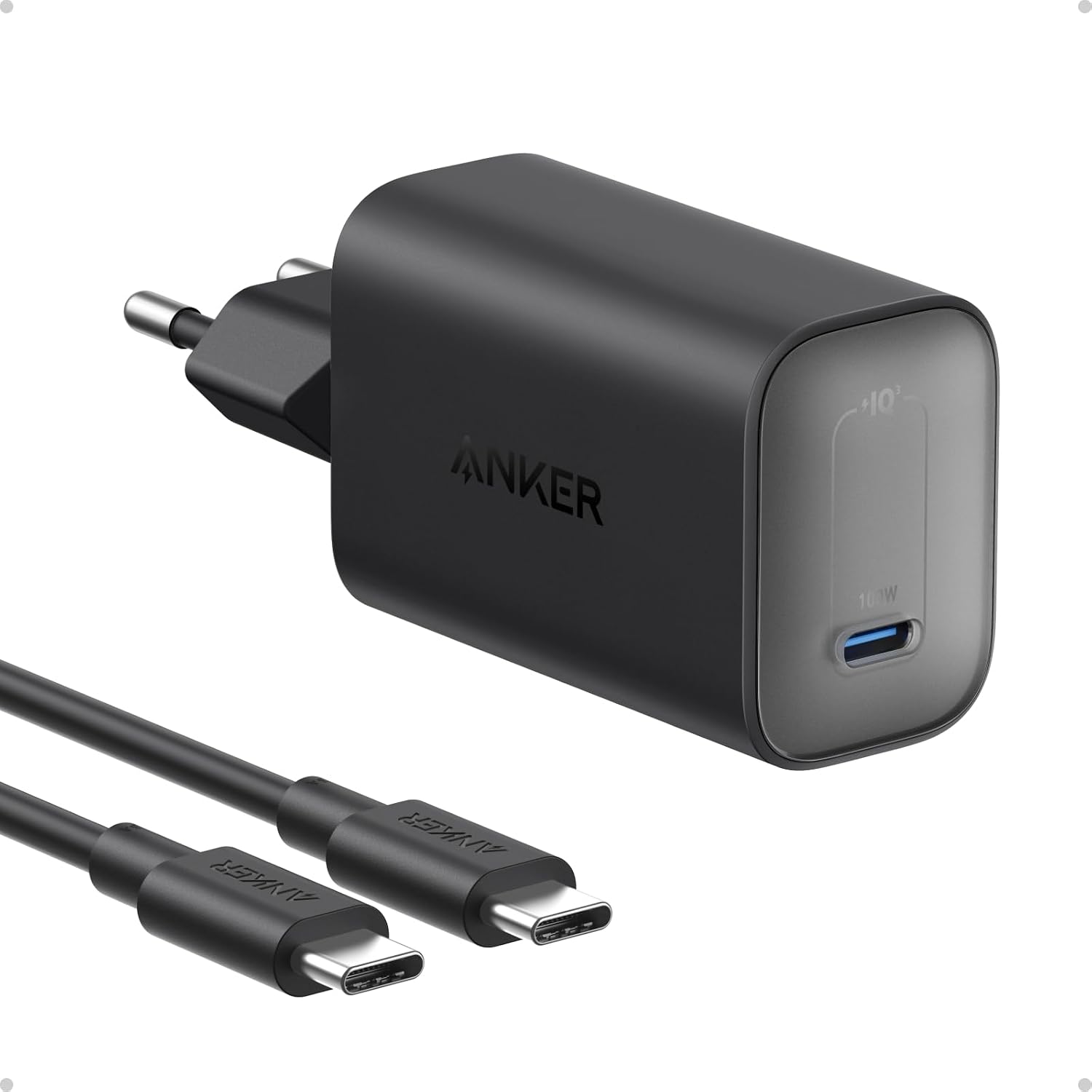 Сетевое зарядное устройство Anker Nano 100W USB-C Charger + кабель Type-C to Type-C 1.8m (A2679) Black