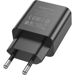 Мережевий зарядний пристрій Borofone BA71A Power Single Port USB-C PD20W Charger (BA71AB) Black