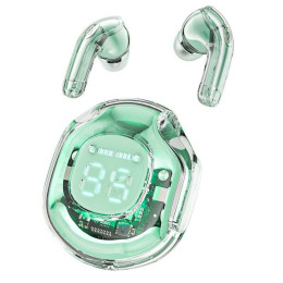 Наушники ACEFAST T8 Crystal color (2) bluetooth earbuds Mint Green (AFT8MG)