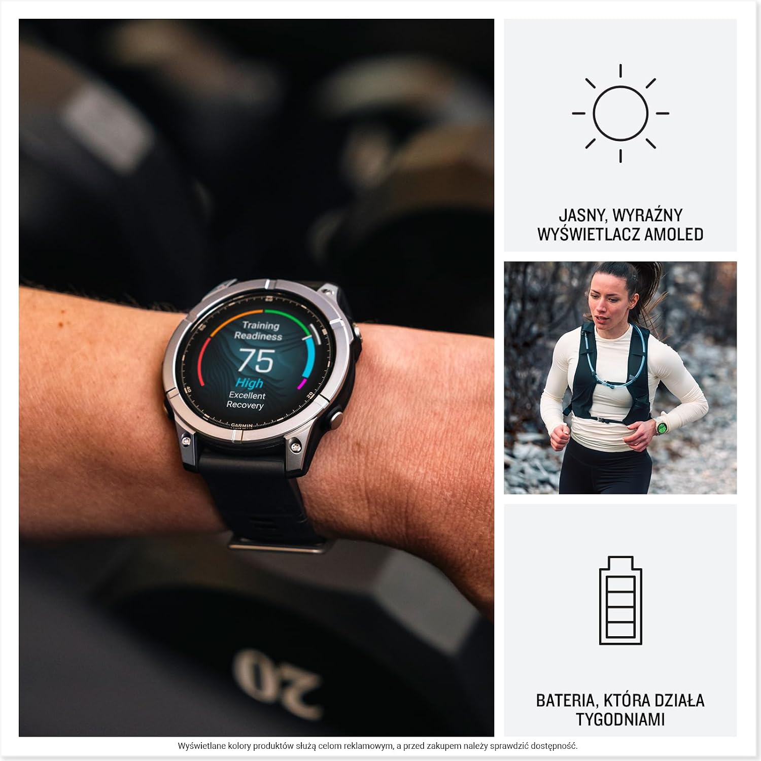 Смарт-годинник Garmin fenix E 47 мм Stainless Steel/Black (010-03025-00)