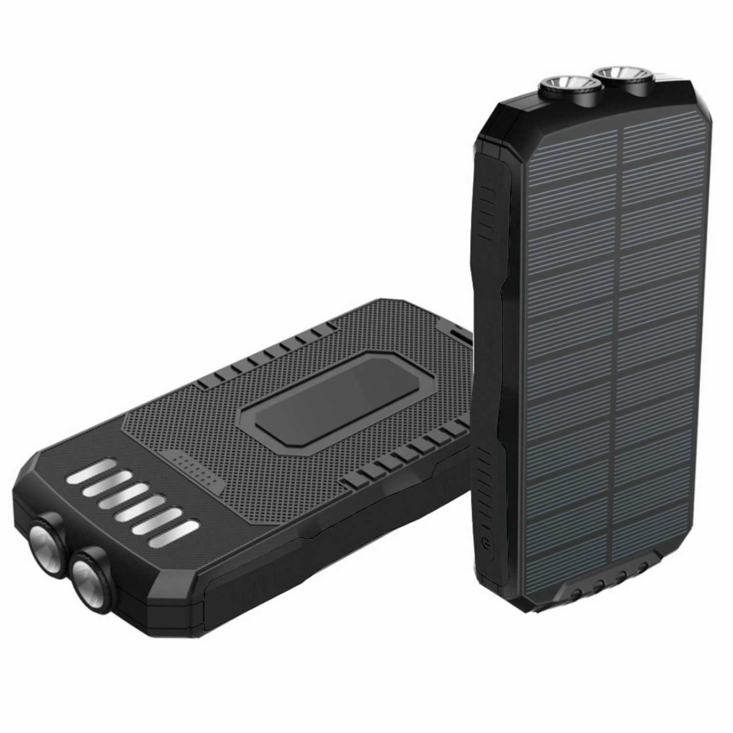 Power Bank на солнечной батарее iBattery YD-819w c фонариком и беспроводной зарядкой QI 25000 mAh черный