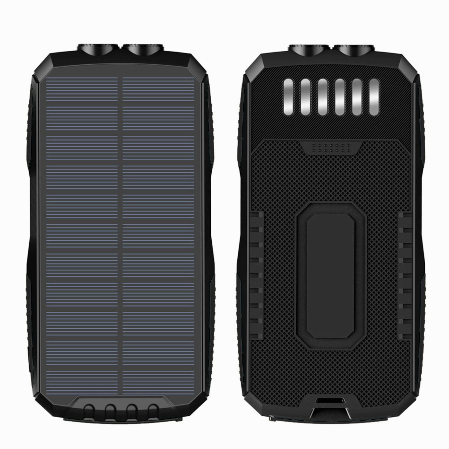 Power Bank на солнечной батарее iBattery YD-819w c фонариком и беспроводной зарядкой QI 25000 mAh черный