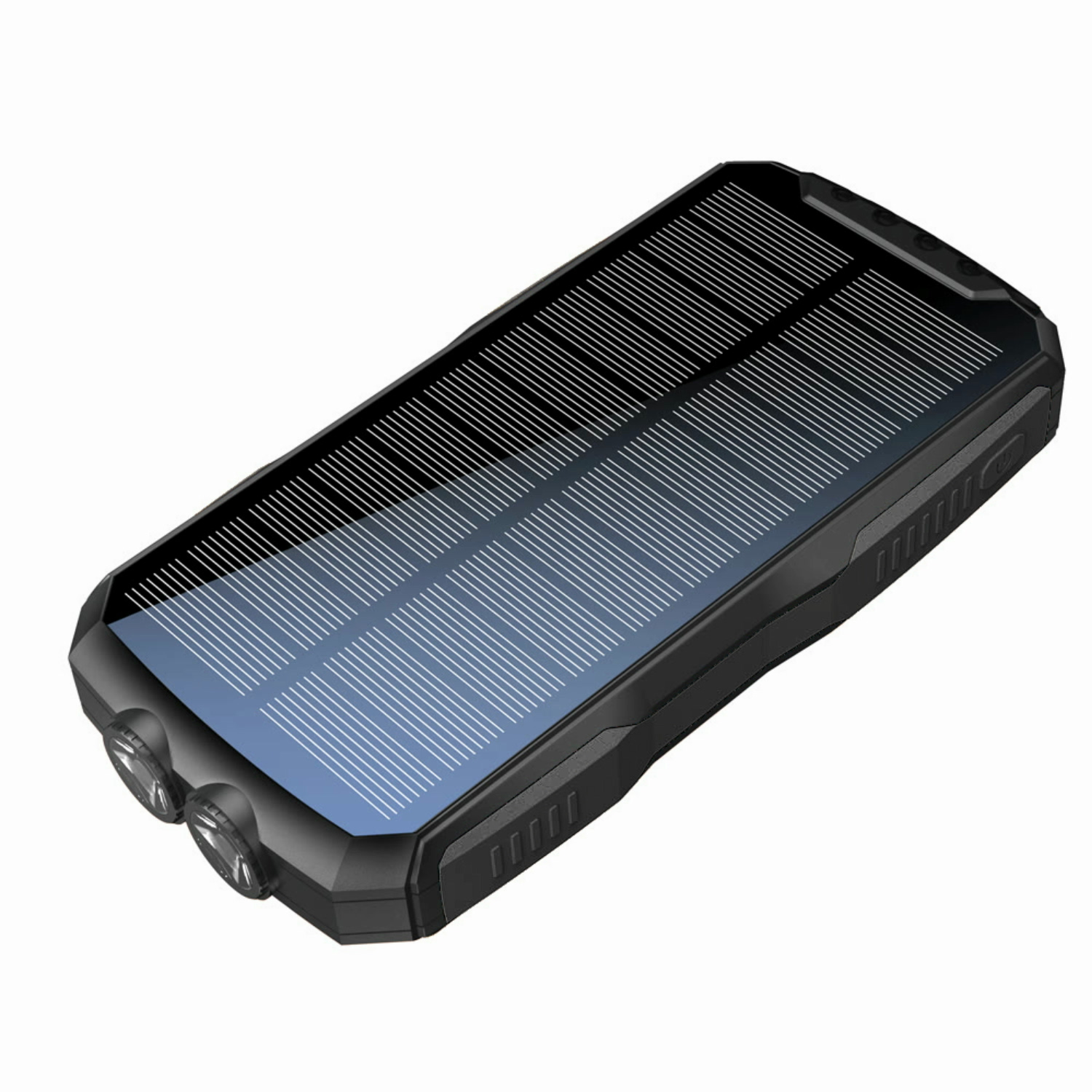 Power Bank на солнечной батарее iBattery YD-819w c фонариком и беспроводной зарядкой QI 25000 mAh черный