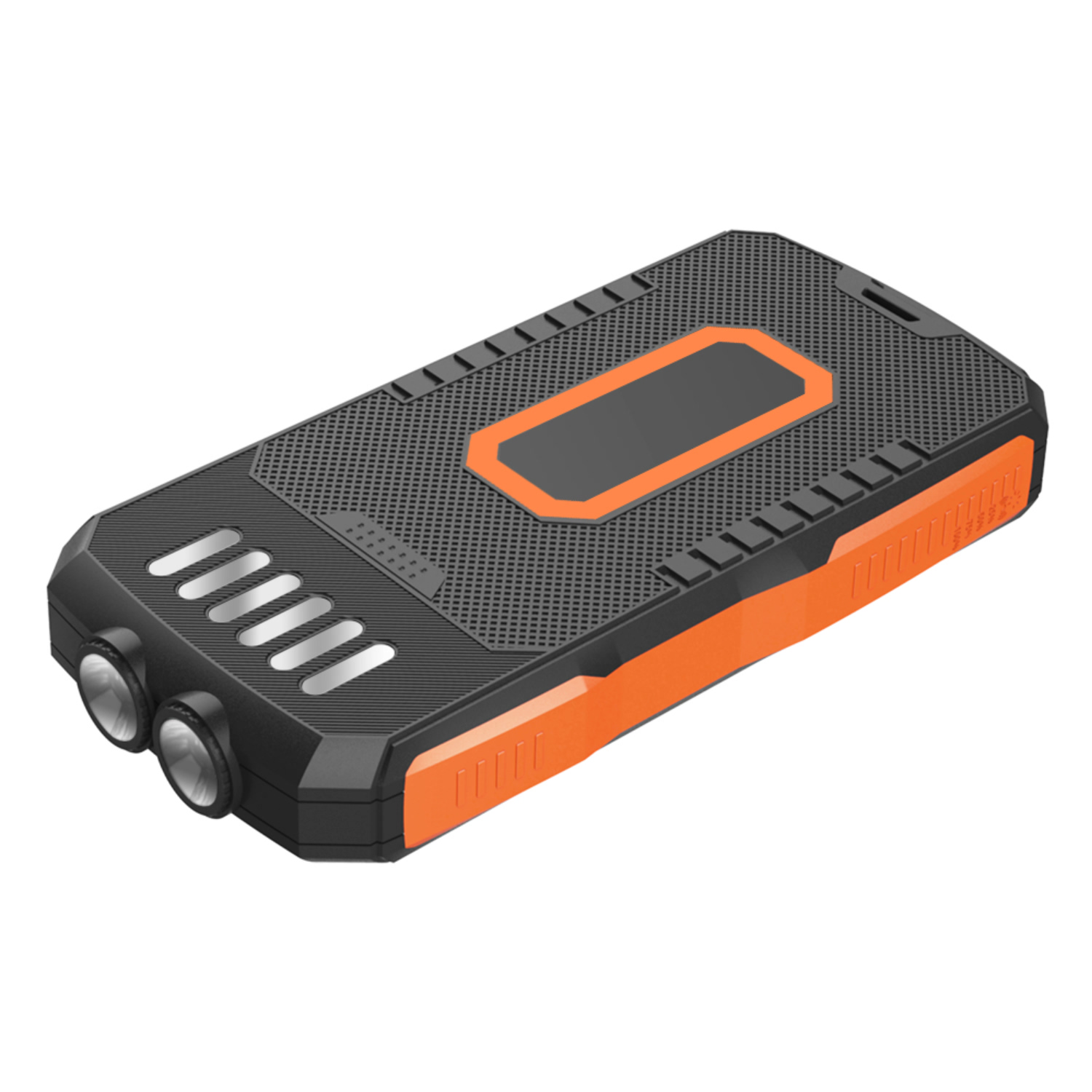 Power Bank на солнечной батарее iBattery YD-819w c фонариком и беспроводной зарядкой QI 25000 mAh черно-оранжевый