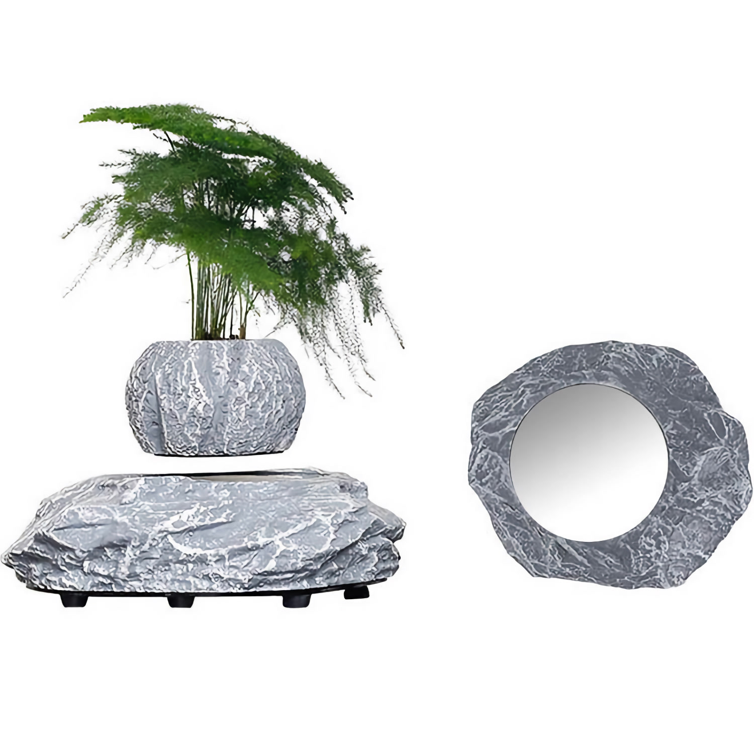 Магнитный левитационный горшок для растений HCNT Magnetic Levitating Pot M5B-P (M005B-P) Gray