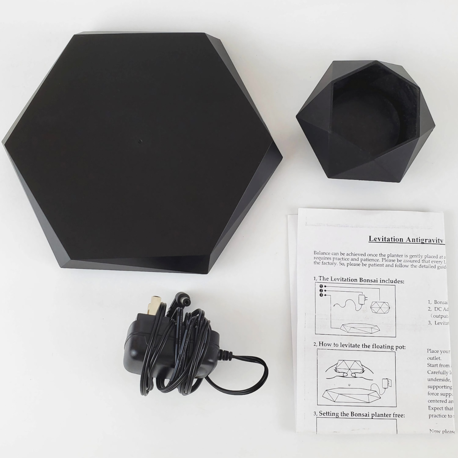 Магнитный левитационный горшок для растений HCNT Magnetic Levitating Pot M10-PZ1 (SIM10-PZ1) Black