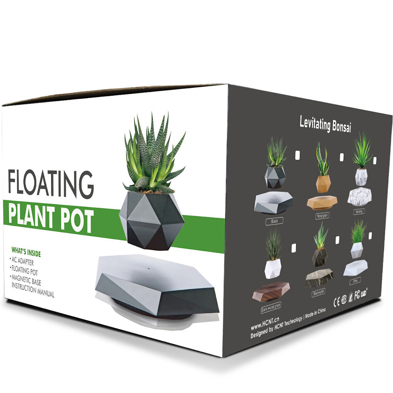 Магнитный левитационный горшок для растений HCNT Magnetic Levitating Pot M10-PZ1 (SIM10-PZ1) Black