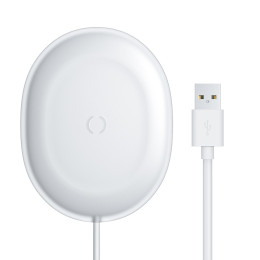 Бездротова зарядка Baseus Jelly Wireless Charger 15W (WXGD-02) White