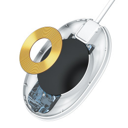 Бездротова зарядка Baseus Jelly Wireless Charger 15W (WXGD-02) White