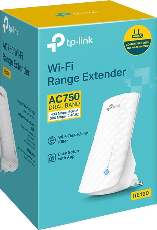 Підсилювач Wi-Fi (ретранслятор) TP-Link RE190