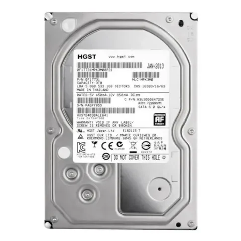 Жесткий диск (HDD) 3.5" SATA 2Tb Hitachi Deskstar 7K3000 7.2K 6G 7200rpm/64MB (HUA723020ALA640)
