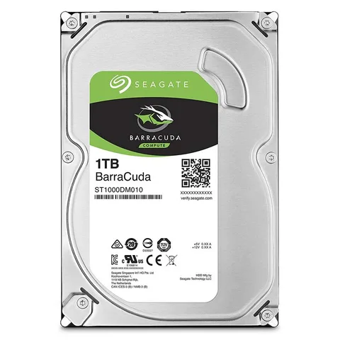 Жесткий диск (HDD) 3.5" SATA 1TB Seagate BarraCuda 7200rpm/64MB (ST1000DM010)