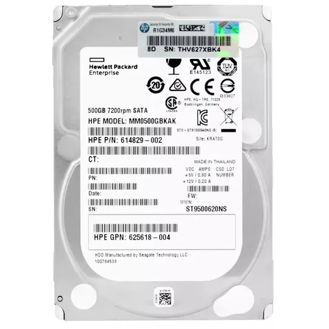 Жесткий диск (HDD) 2.5" SATA 500GB HP 7200rpm/64MB (MM0500GBKAK) + переходник на 3.5"