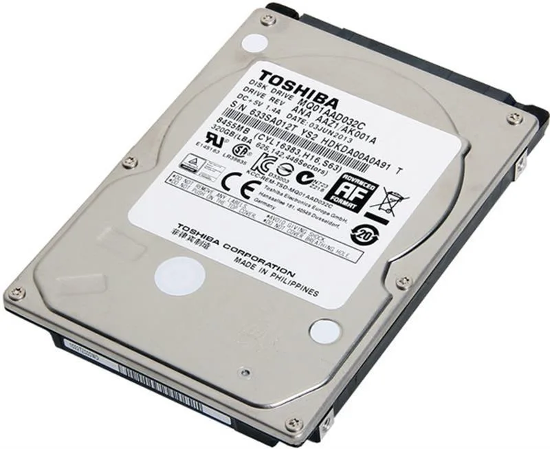 Жорсткий диск (HDD) 2.5" SATA 320GB Toshiba 4200rpm/8MB (MQ01AAD032C) — фото 2