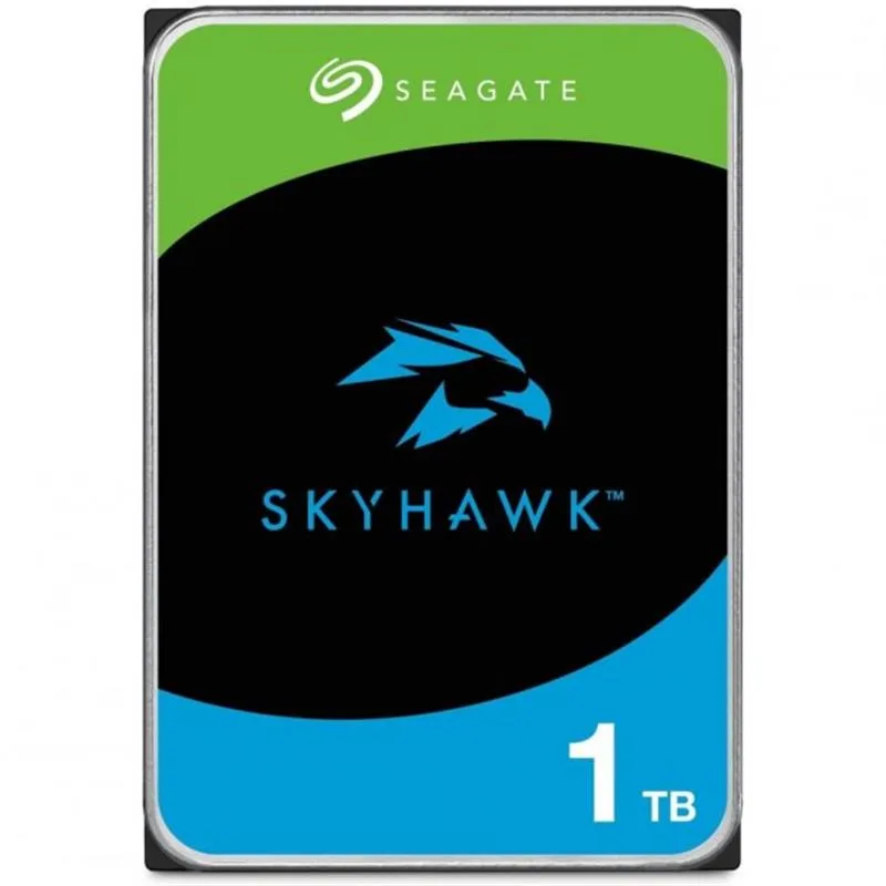 Жорсткий диск 3.5 SATA 1TB Seagate SkyHawk з фірмовою чорно-синьою наліпкою