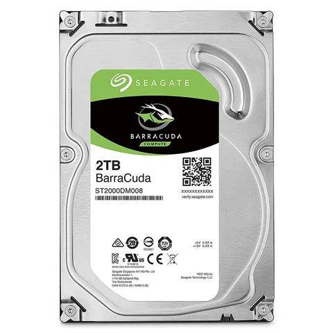 Жесткий диск (HDD) 3.5" SATA 2TB Seagate BarraCuda 7200rpm/256MB (ST2000DM008)