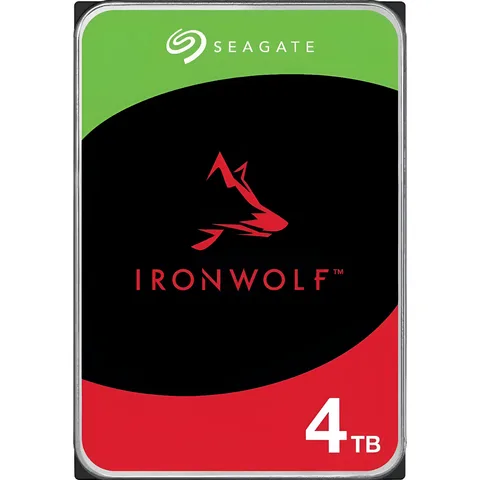 Жесткий диск (HDD) 3.5" SATA 4TB Seagate IronWolf NAS 5400rpm/256MB (ST4000VN006)