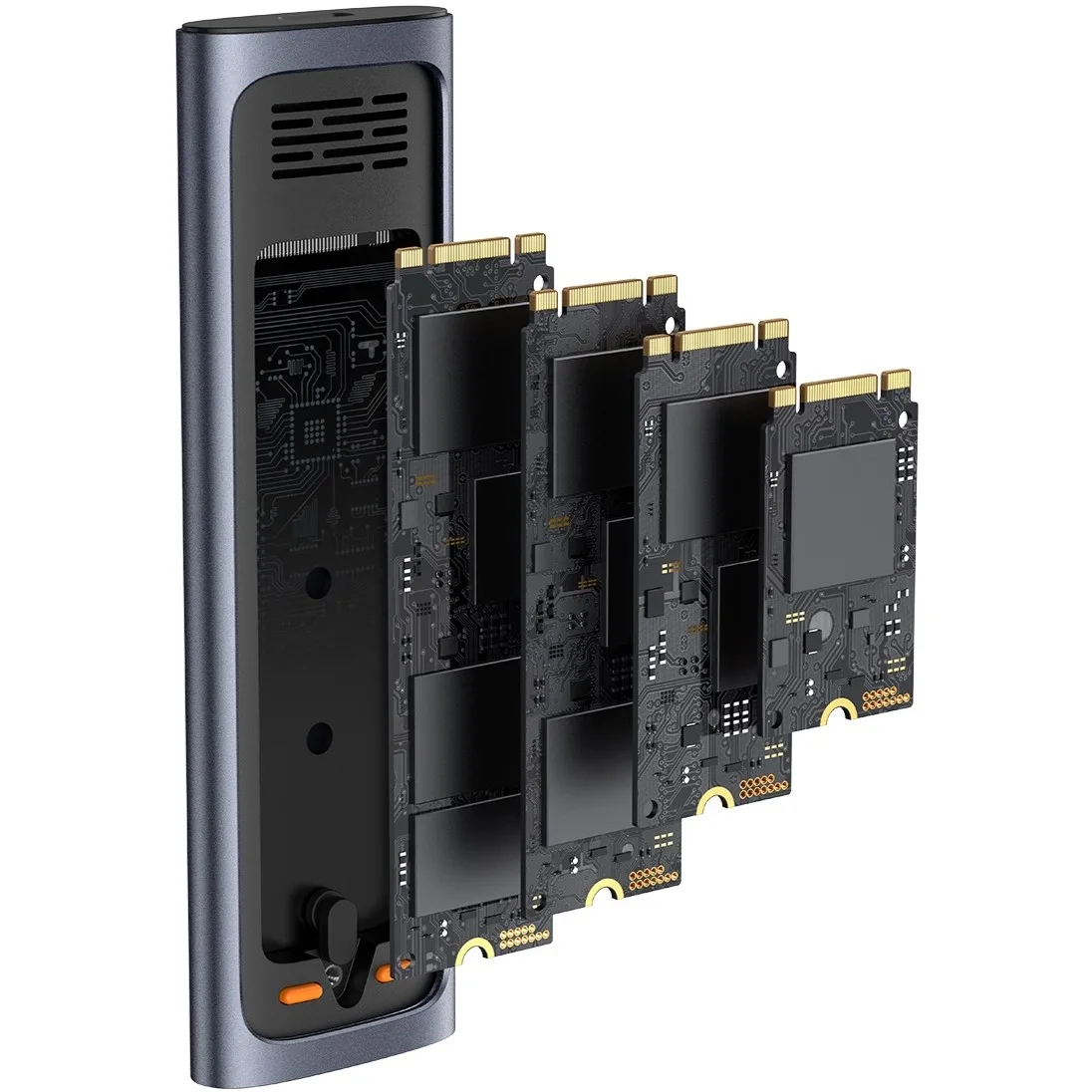 Відсік для твердотільного накопичувача Baseus FlyJoy M.2 NVMe | M.2 SATA 10 Gb/s SSD (B00760600811-00) Space Grey — фото 5
