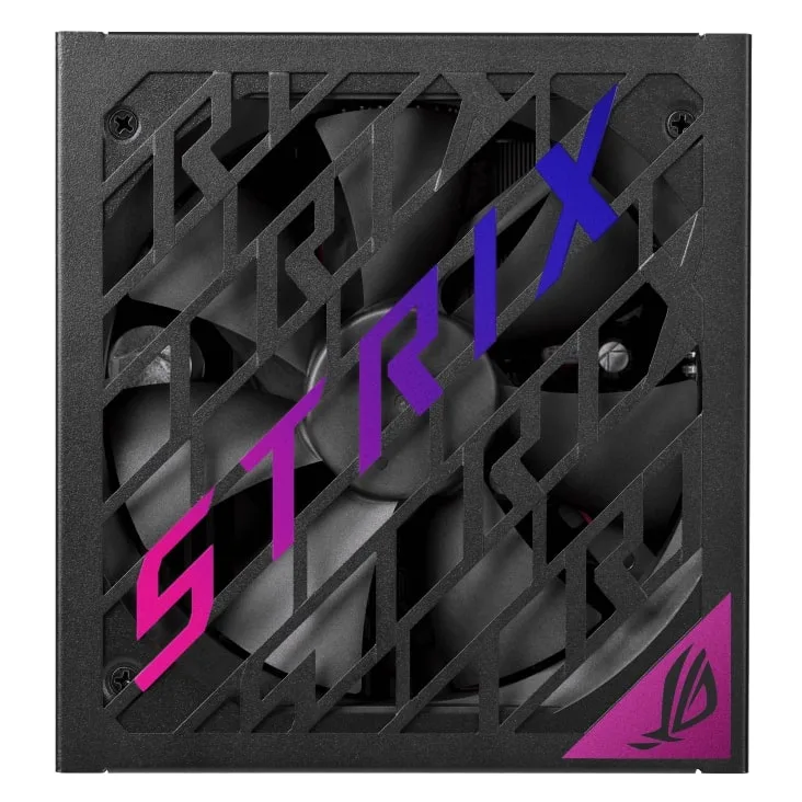 Решетка охлаждения кулера блока питания Asus ROG Strix 850P Gaming с надписью Strix