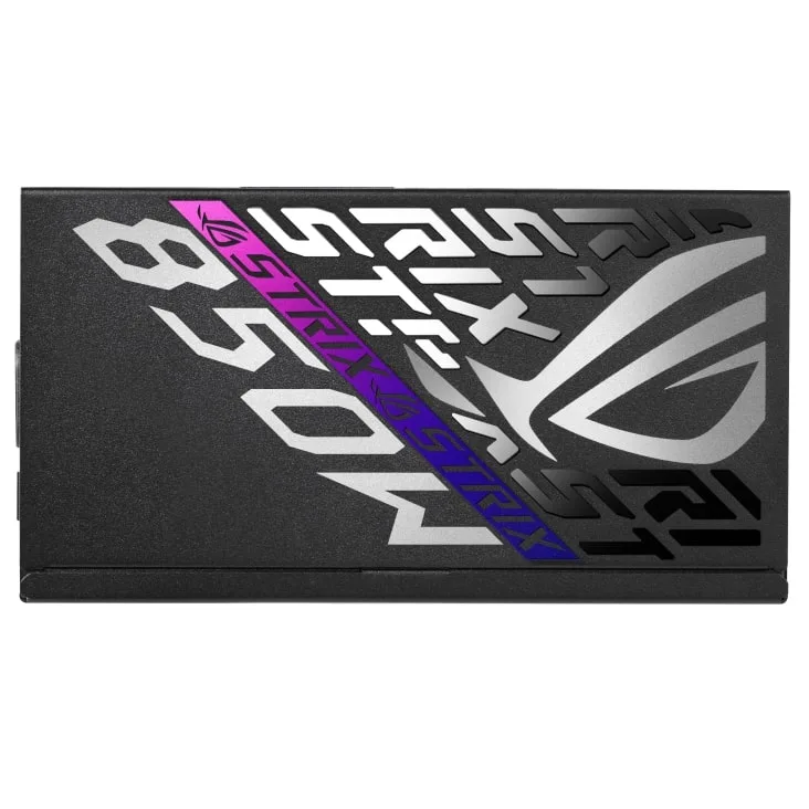 Боковая металлическая панель блока питания Asus ROG Strix 850P Gaming с маркировкой 850W
