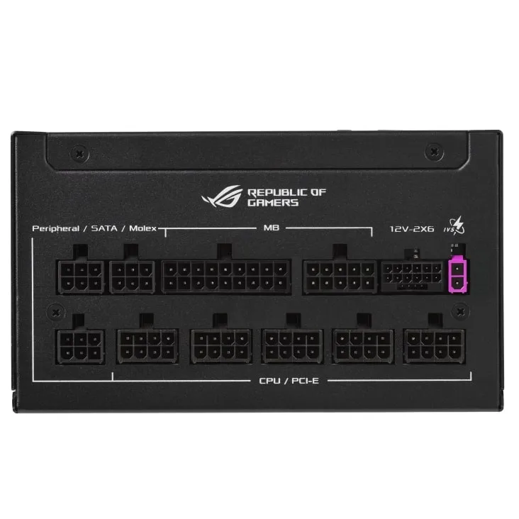 Модульные интерфейсные разъемы питания блока Asus ROG Strix 850P Gaming