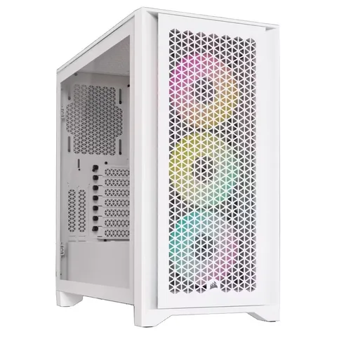 Корпус Corsair iCUE 4000D RGB AirFlow Tempered Glass White (CC-9011241-WW) без Б/П