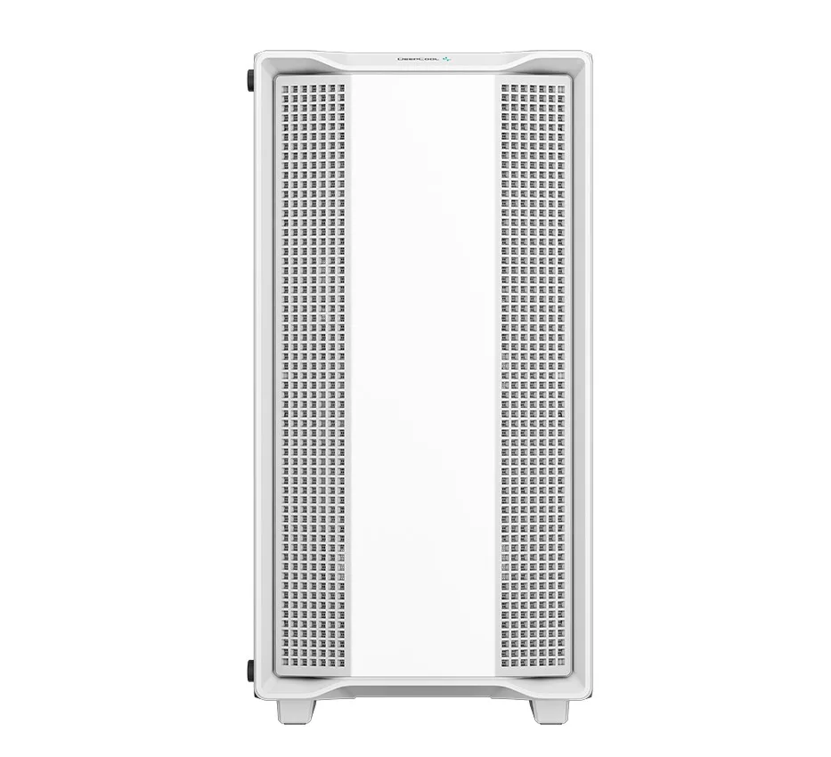 Передняя панель белого корпуса для ПК DeepCool CC360 WH ARGB с боковыми перфорированными вставками