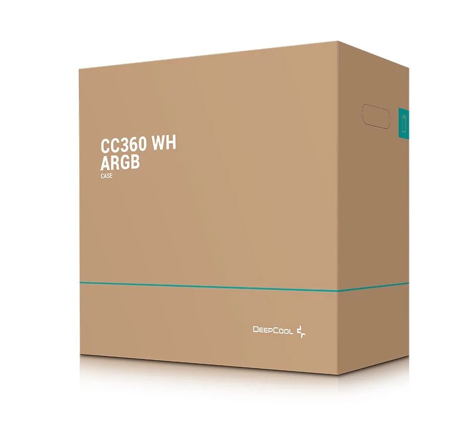 Картонная упаковочная коробка компьютерного корпуса DeepCool CC360 WH ARGB