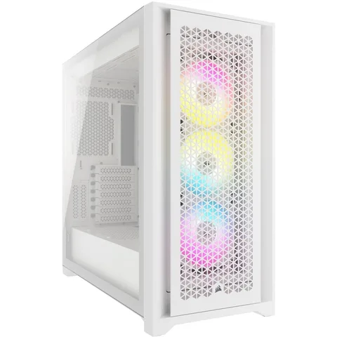 Корпус Corsair iCUE 5000D RGB AirFlow Tempered Glass White (CC-9011243-WW) без Б/П