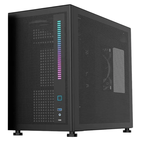 Корпус 1stPlayer Mi6-1F2-BK Black без Б/П