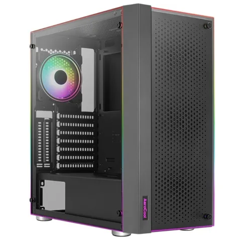 Корпус AeroCool Skribble-G-BK-v1 (ACCM-PB28033.11) Black без Б/П