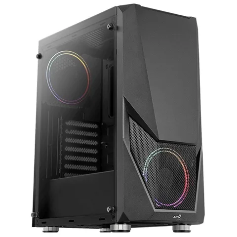 Корпус AeroCool Zauron Saturn FRGB-G-BK-v2 (ACCM-PV23023.11) Black без Б/П