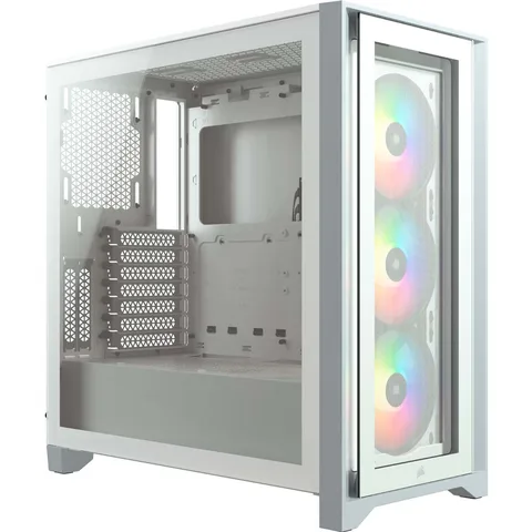 Корпус Corsair iCUE 4000X RGB Tempered Glass White (CC-9011205-WW) без Б/П