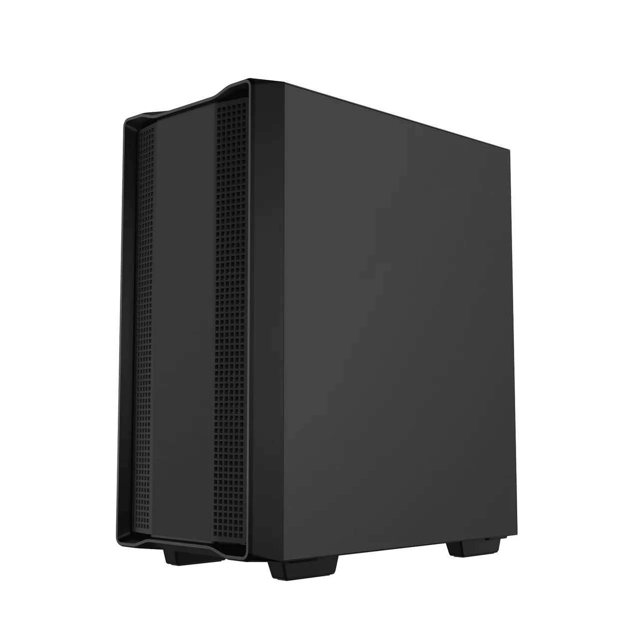Компьютерный корпус DeepCool CC560 V2 Black, вид со стороны правой стальной панели
