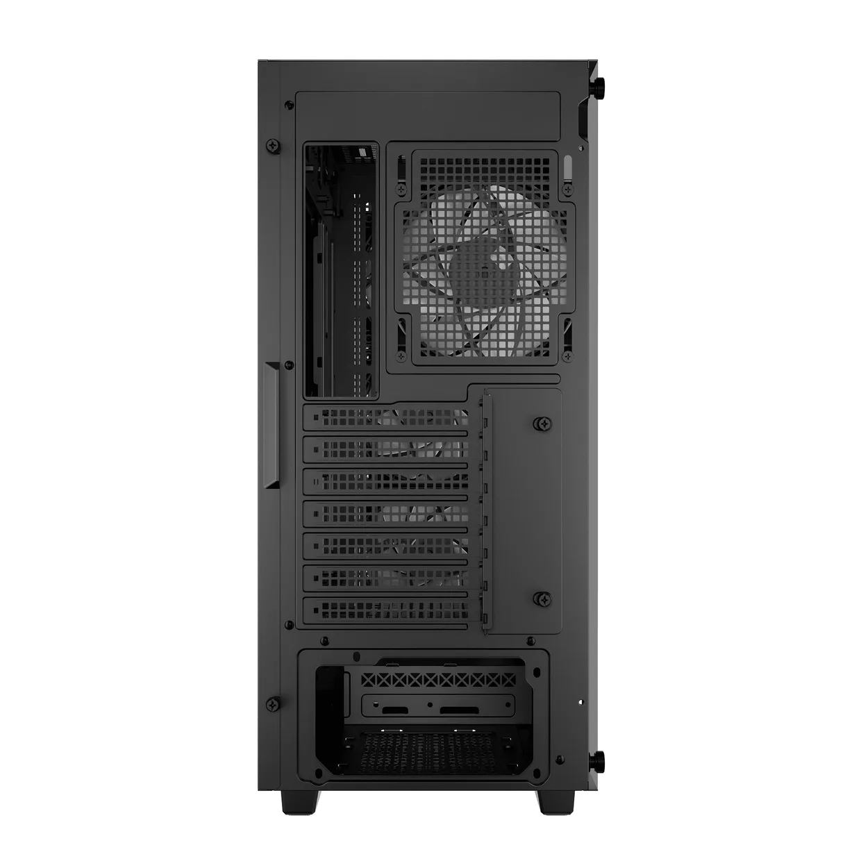Задняя стенка корпуса DeepCool CC560 V2 Black с перфорацией и слотами расширения