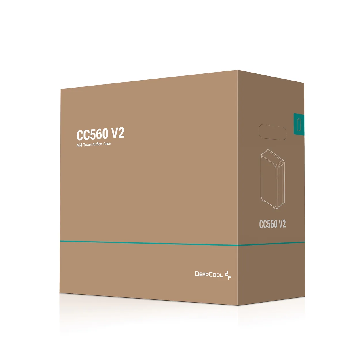 Картонная упаковка компьютерного корпуса DeepCool CC560 V2