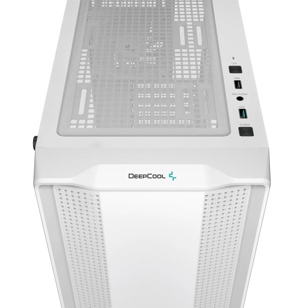 Верхняя панель белого корпуса DeepCool CC560 V2 White с магнитным фильтром и кнопками управления