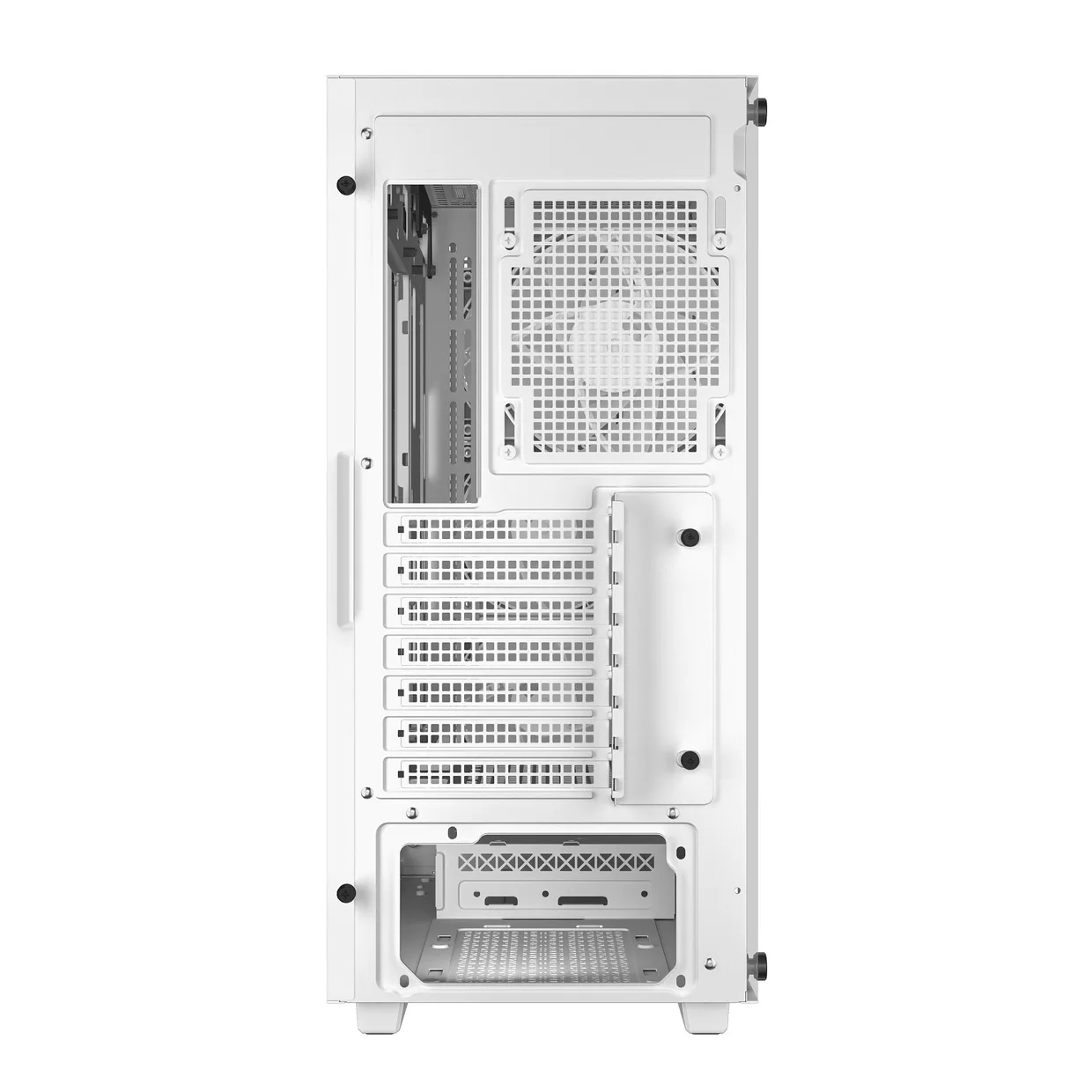 Задняя панель белого корпуса DeepCool CC560 V2 White с вентиляционной решеткой и проемом питания