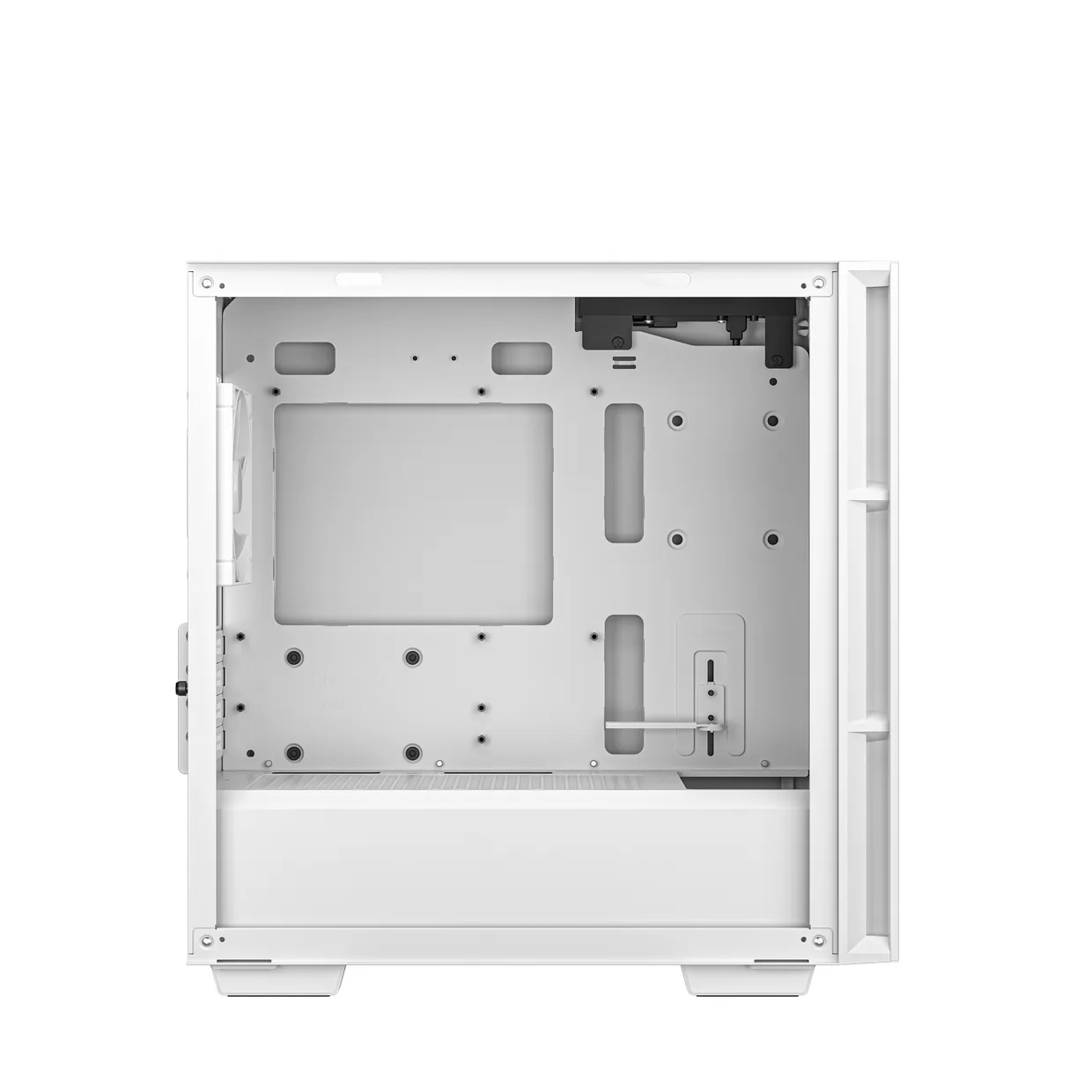 Внутреннее пространство белого корпуса DeepCool CH360 White для установки материнской платы