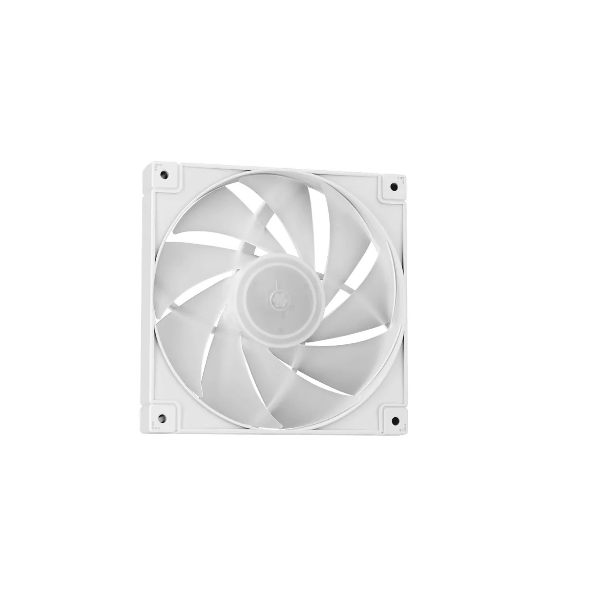 Белый вентилятор охлаждения DeepCool с полупрозрачными лопастями
