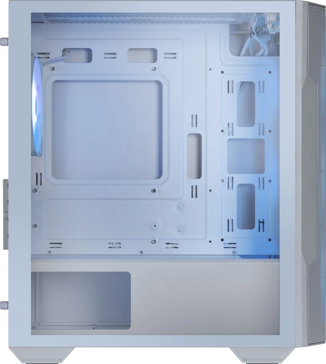 Внутреннее отделение корпуса MSI MAG Forge M100R White для компонентов ПК