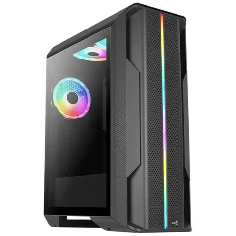 Корпус AeroCool Splinter Duo-G-BK-v1 (ACCM-PB26033.11) Black без Б/П