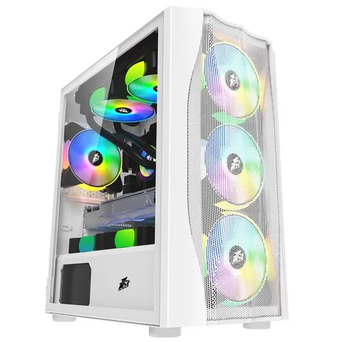 Корпус 1stPlayer X3-M-4F1 White без Б/П
