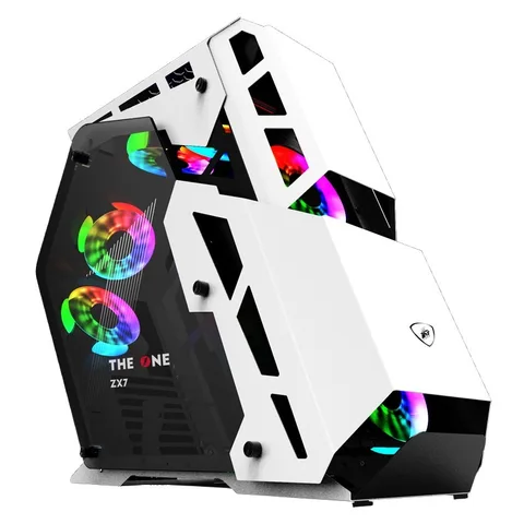 Корпус 1stPlayer ZX7-4F2-W-WH White без Б/П