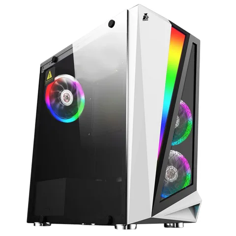Корпус 1stPlayer R5-3R1-WH Color LED White без Б/П