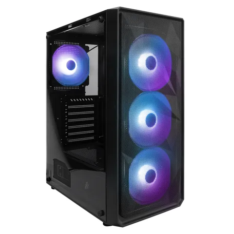 Корпус 1stPlayer FD3-4F2(AP)-BK Black без Б/П