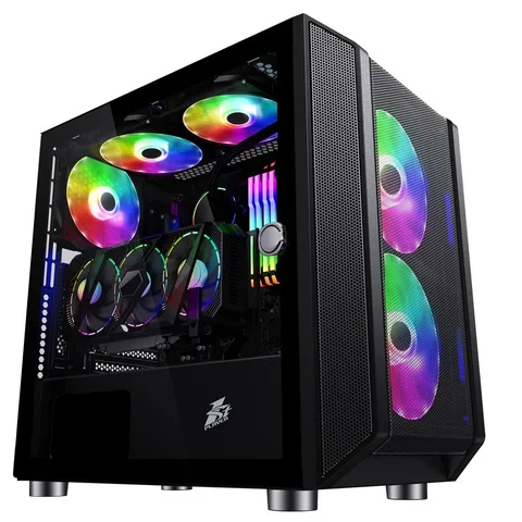 Корпус 1stPlayer D3-3F2-PLUS Black без Б/П